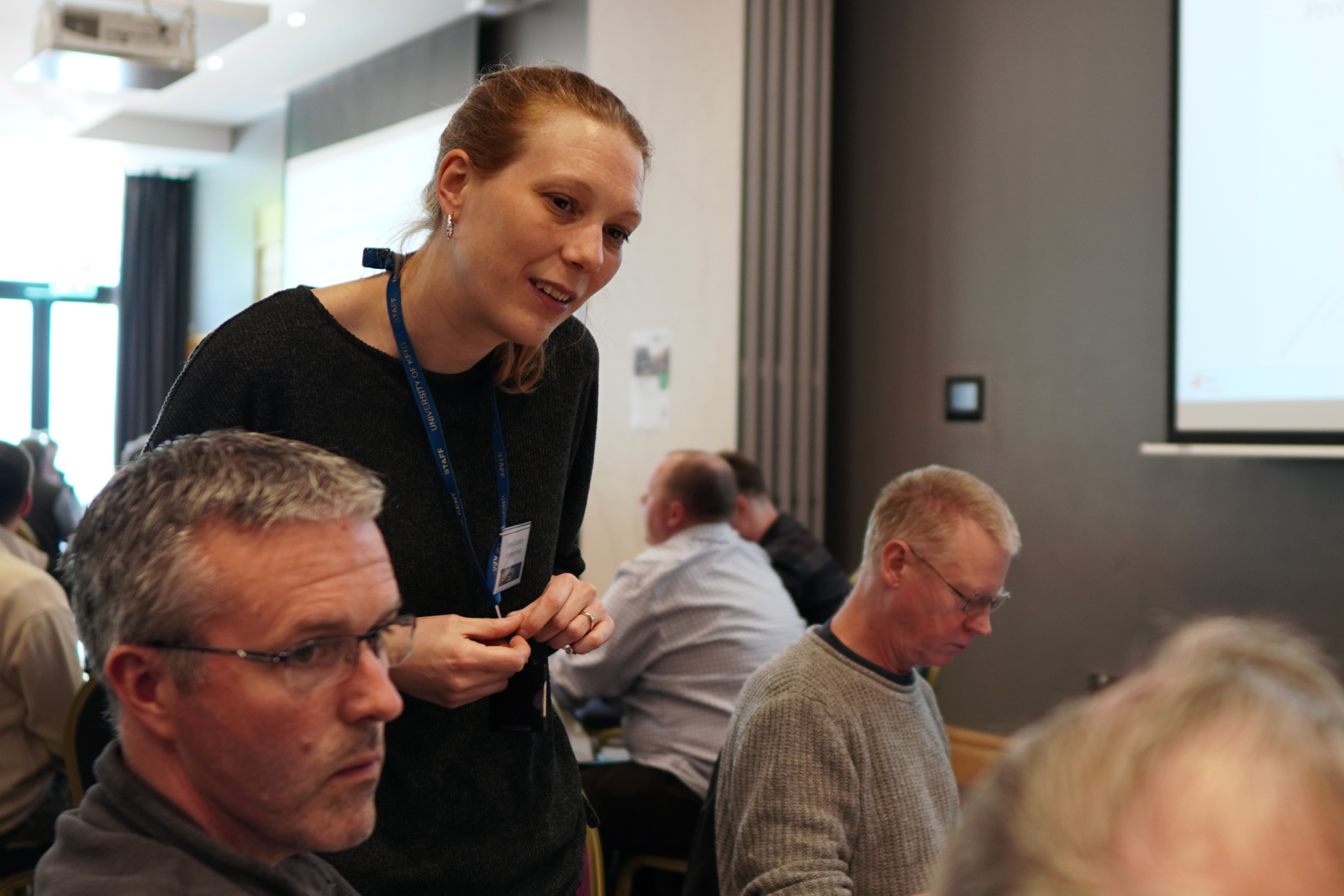Dr Helen Cockerton speaks to delegates