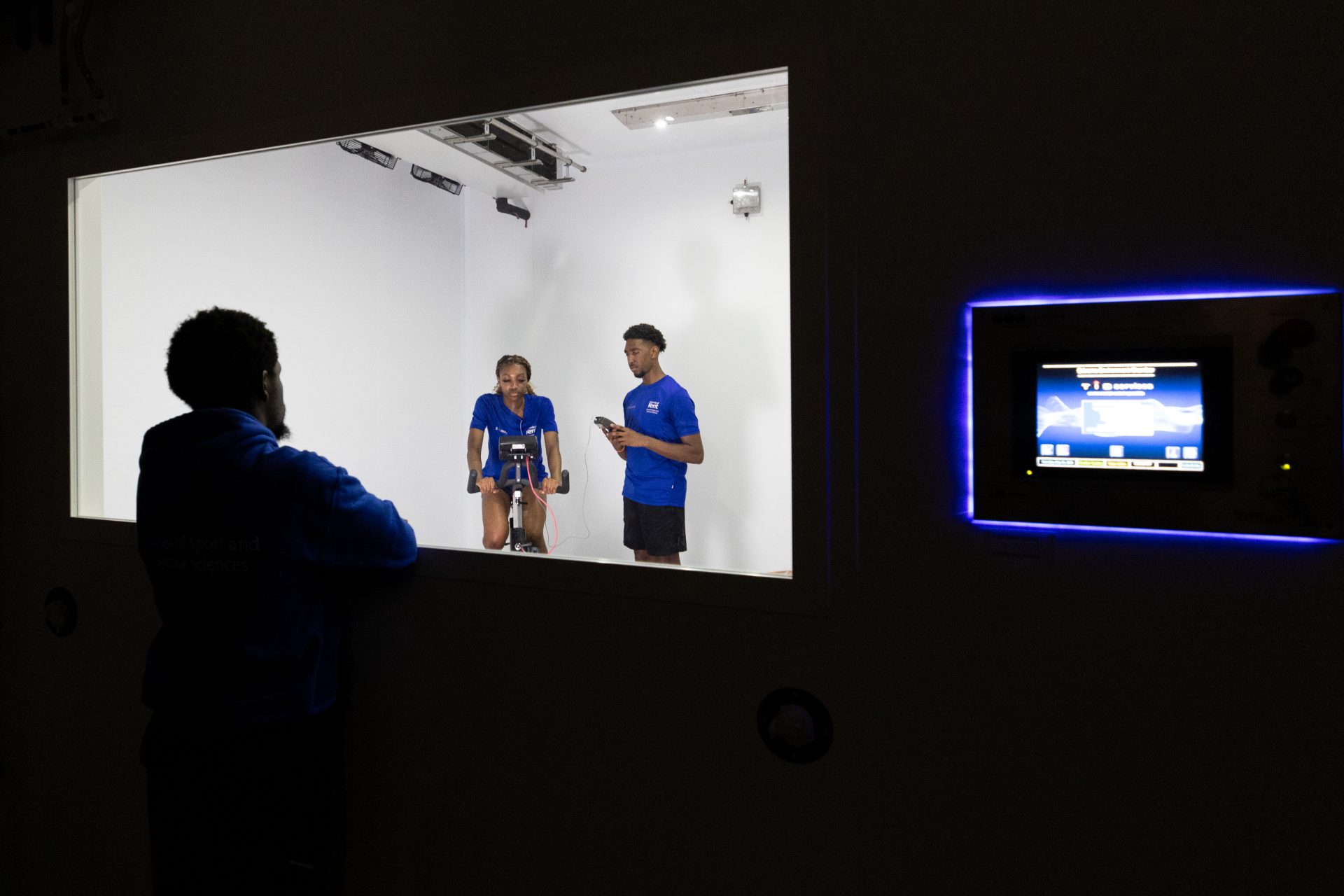 Testing in the environmental chamber